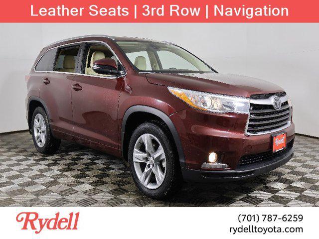 used 2015 Toyota Highlander car, priced at $23,999