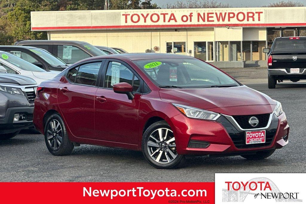 used 2021 Nissan Versa car, priced at $14,000