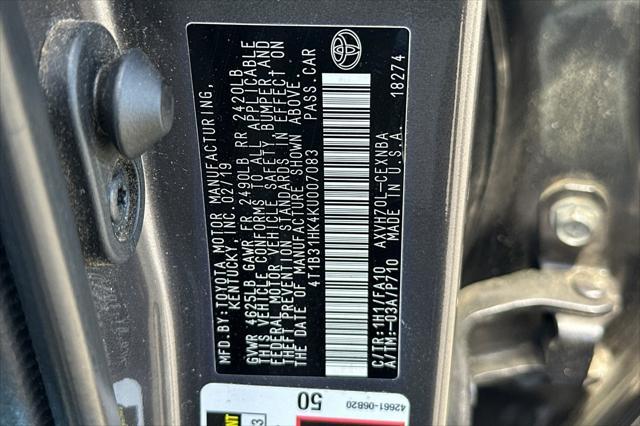 used 2019 Toyota Camry Hybrid car, priced at $22,500