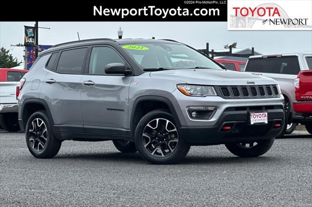 used 2021 Jeep Compass car, priced at $17,331