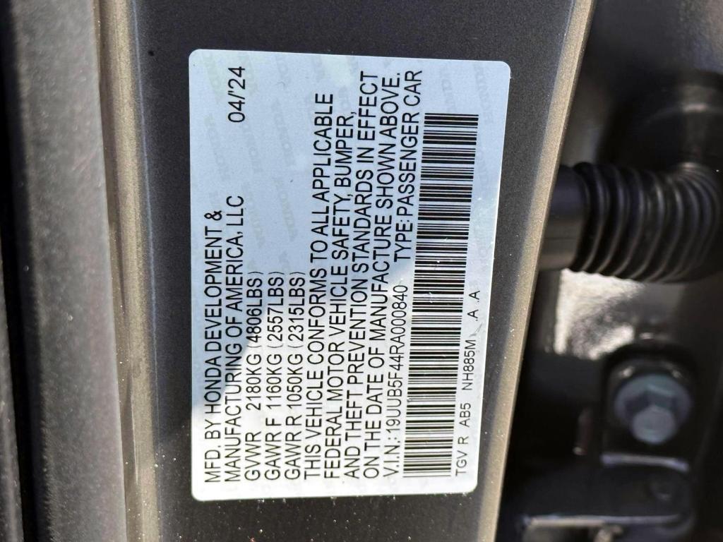 used 2024 Acura TLX car, priced at $37,995