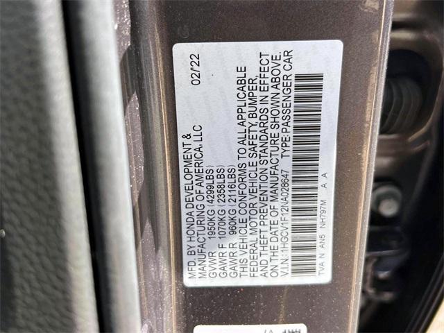 used 2022 Honda Accord car, priced at $21,888
