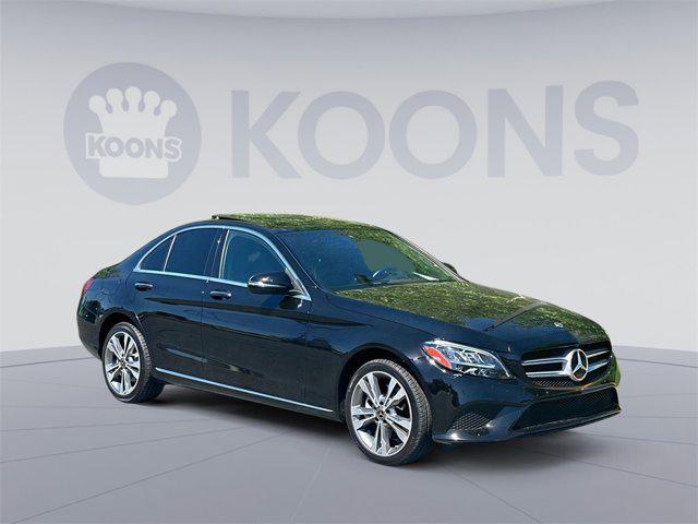 used 2021 Mercedes-Benz C-Class car, priced at $25,000