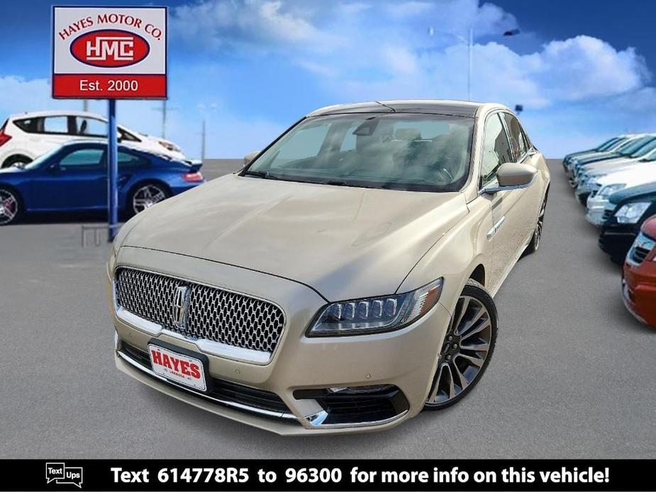 used 2017 Lincoln Continental car, priced at $26,995