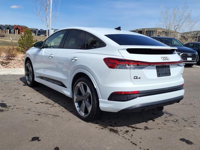 new 2025 Audi Q4 e-tron Sportback car, priced at $68,175