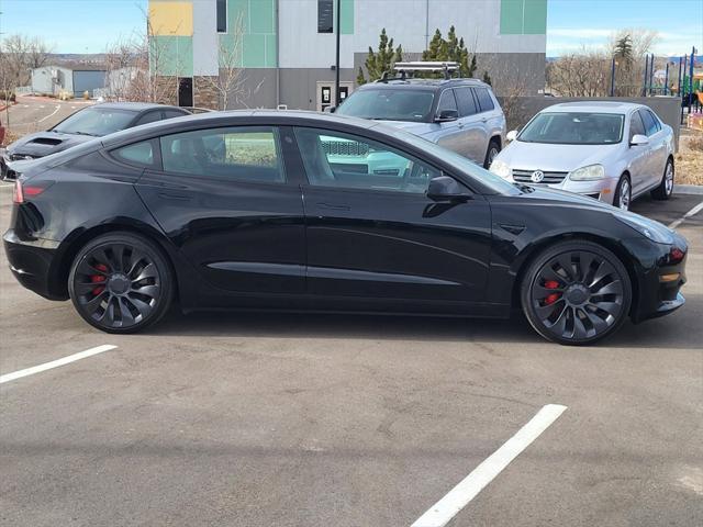 used 2023 Tesla Model 3 car, priced at $34,550