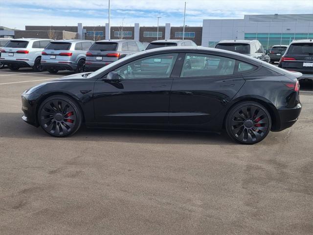 used 2023 Tesla Model 3 car, priced at $34,550