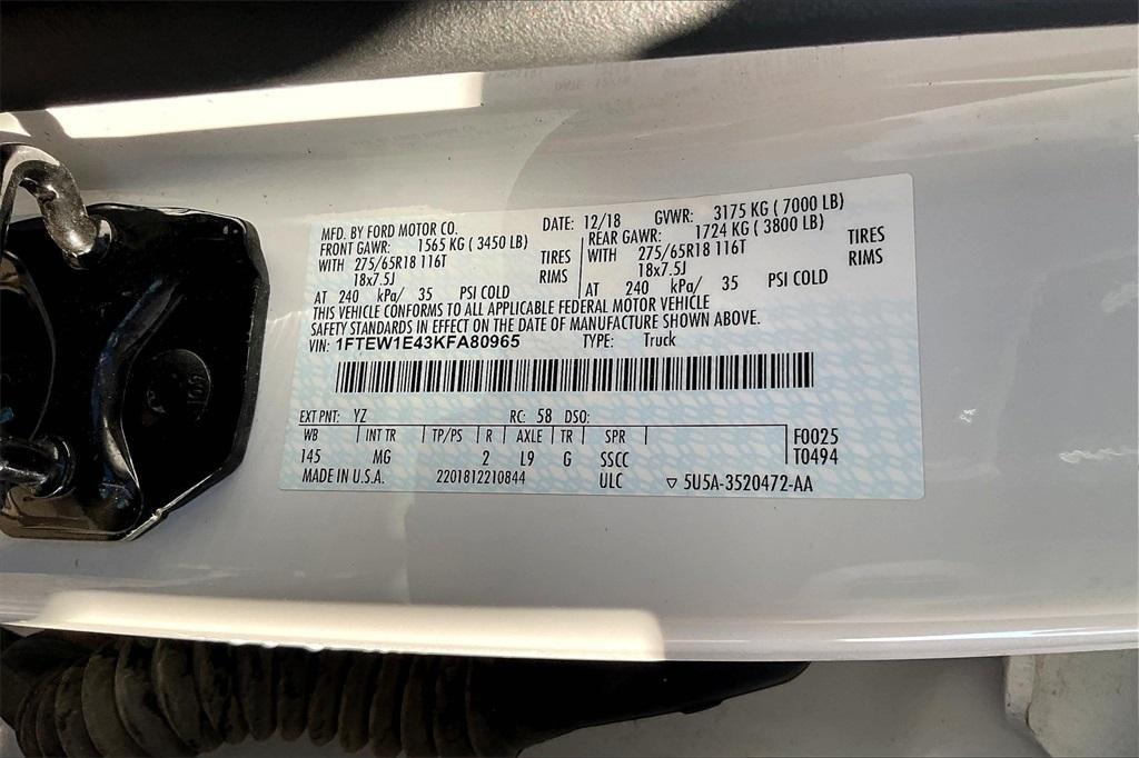 used 2019 Ford F-150 car, priced at $26,603