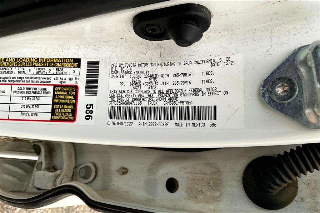 used 2022 Toyota Tacoma car, priced at $33,470