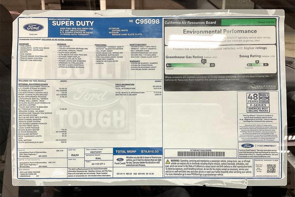 new 2025 Ford F-350 car, priced at $72,826