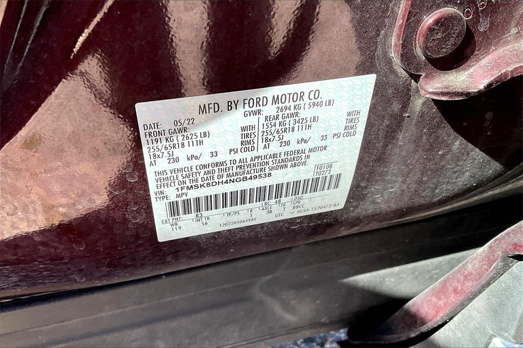 used 2022 Ford Explorer car, priced at $33,991