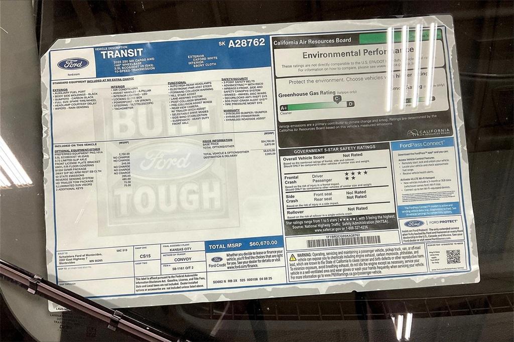 new 2025 Ford Transit-250 car, priced at $54,563