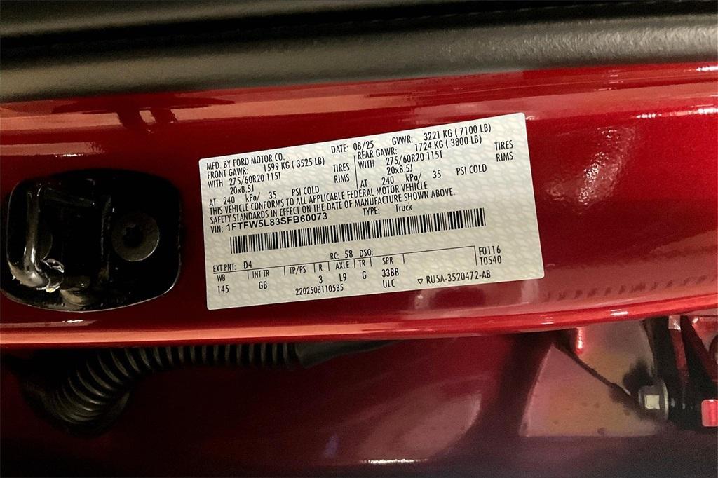 new 2025 Ford F-150 car, priced at $63,544