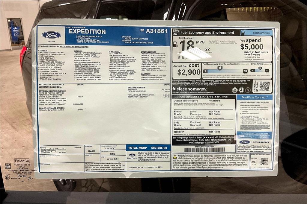 new 2025 Ford Expedition car, priced at $80,793