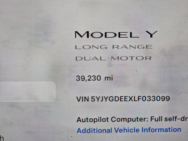 used 2020 Tesla Model Y car, priced at $30,522