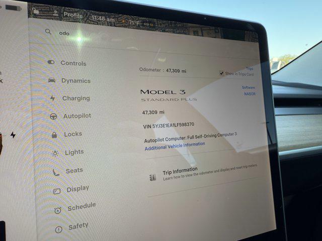 used 2020 Tesla Model 3 car, priced at $21,495