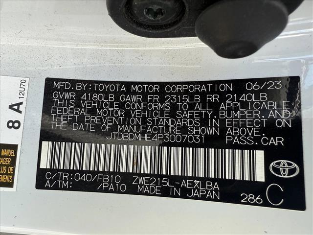 used 2023 Toyota Corolla Hybrid car, priced at $18,999