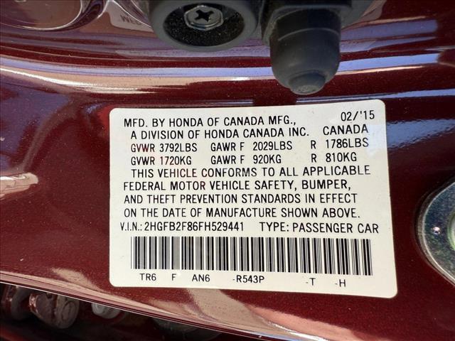used 2015 Honda Civic car, priced at $16,727