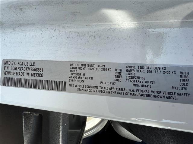 used 2021 Ram ProMaster 1500 car, priced at $24,452