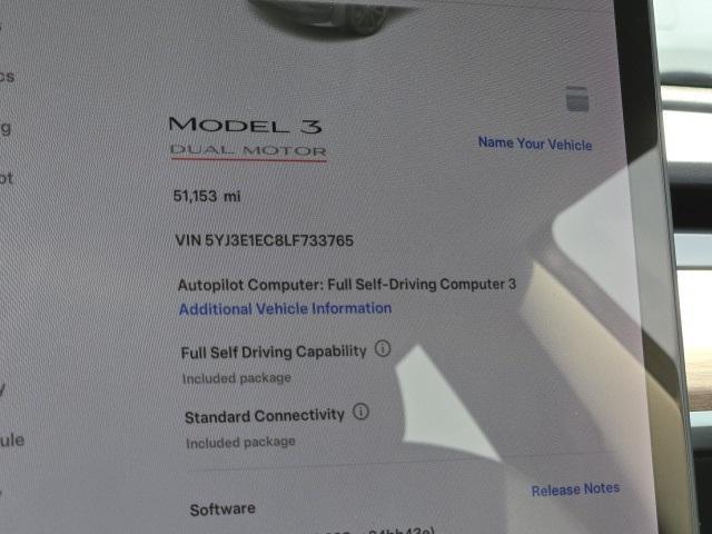 used 2020 Tesla Model 3 car, priced at $25,000