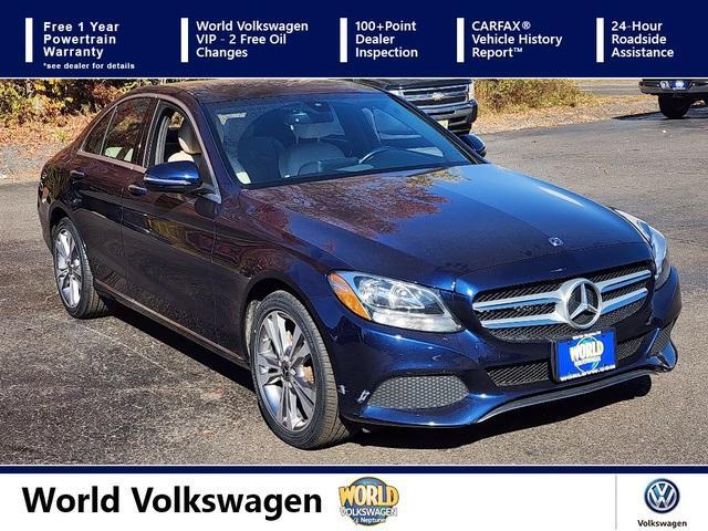 used 2018 Mercedes-Benz C-Class car, priced at $13,500