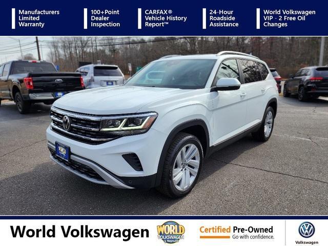 used 2021 Volkswagen Atlas car, priced at $29,000