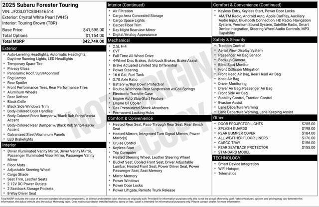 used 2025 Subaru Forester car, priced at $36,995