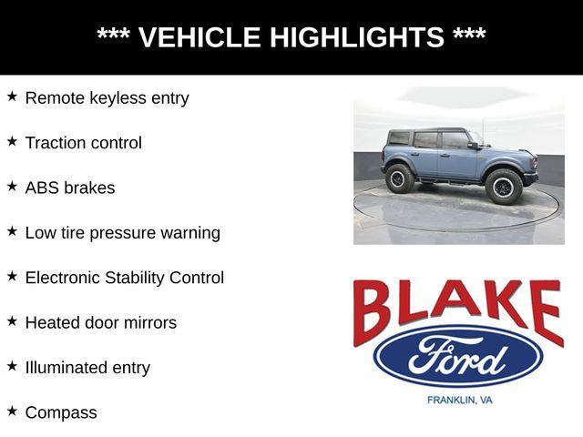 used 2023 Ford Bronco car, priced at $43,490
