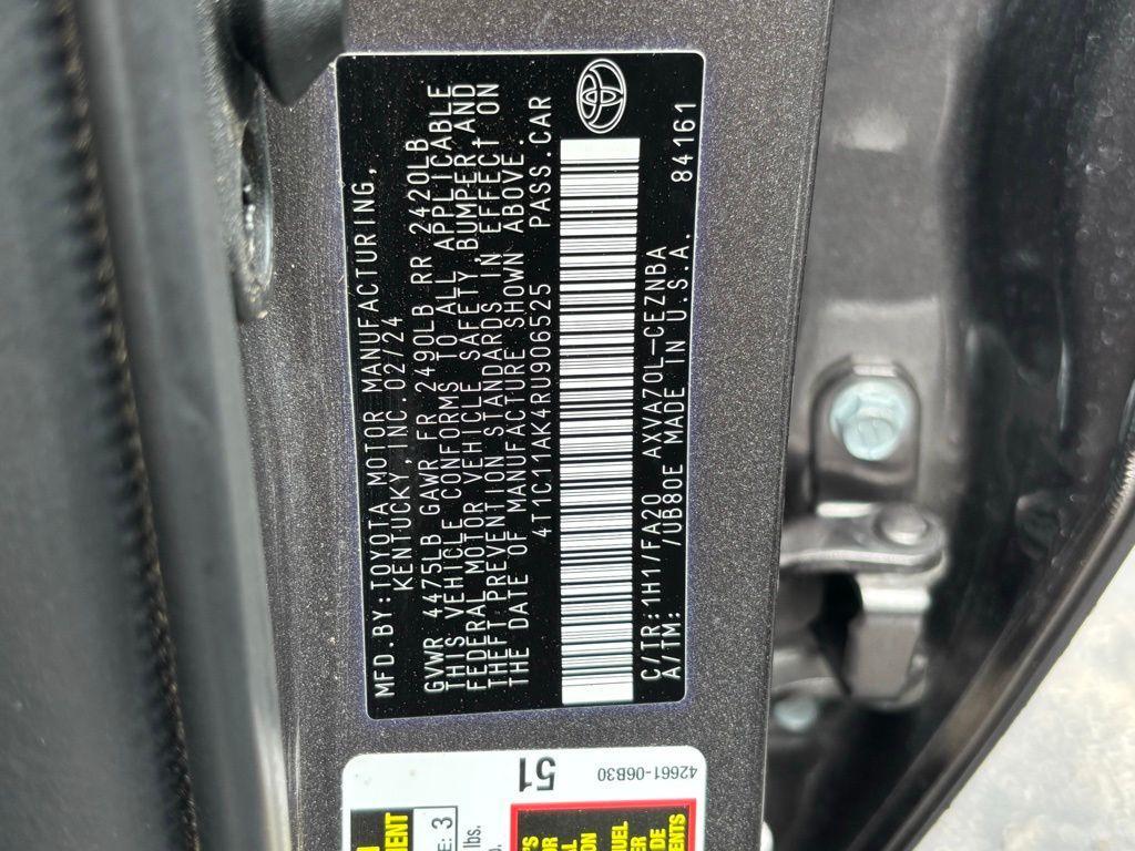 used 2024 Toyota Camry car, priced at $24,126