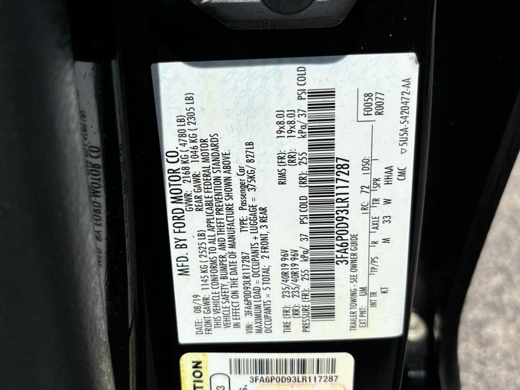 used 2020 Ford Fusion car, priced at $19,158