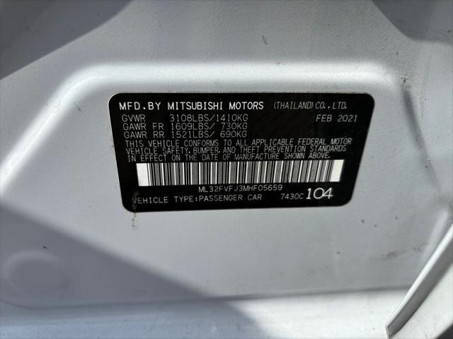 used 2021 Mitsubishi Mirage G4 car, priced at $10,591