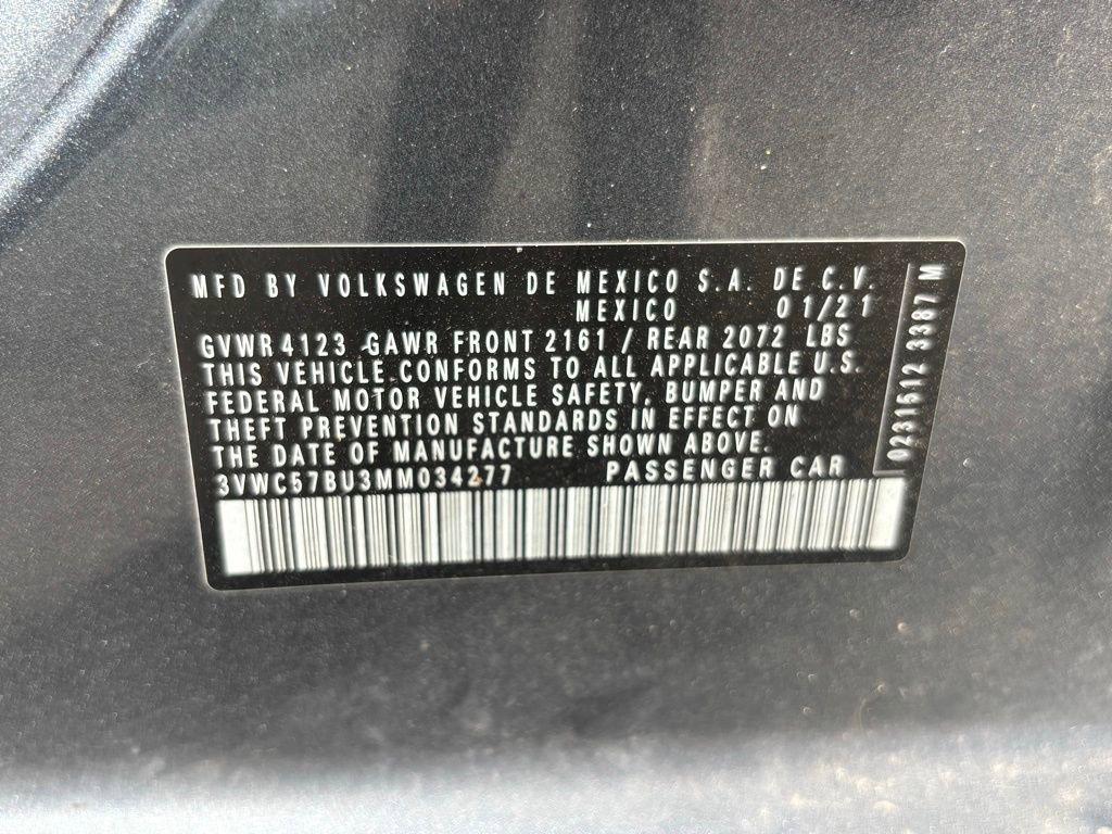 used 2021 Volkswagen Jetta car, priced at $16,128