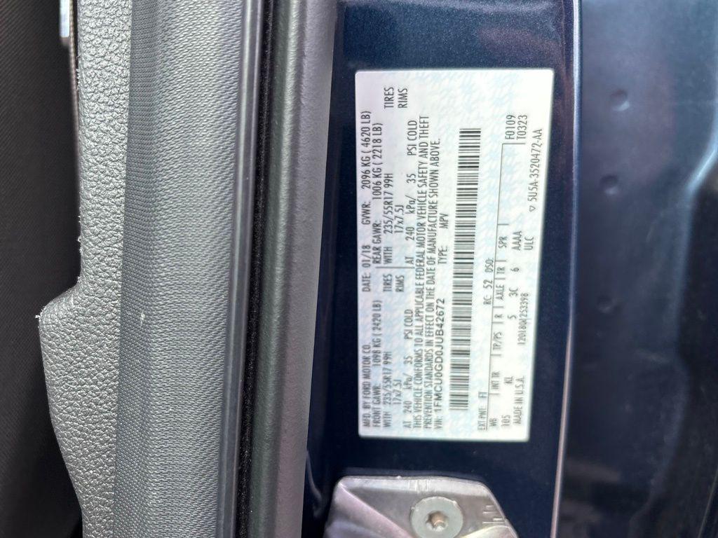 used 2018 Ford Escape car, priced at $10,991