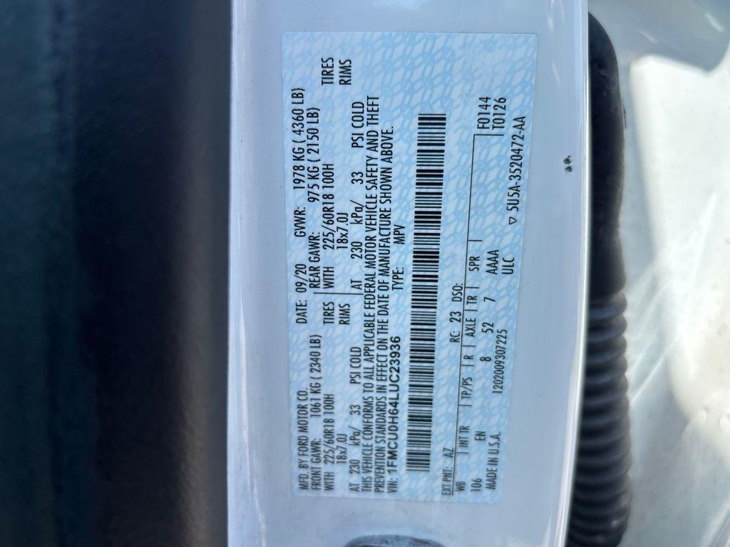 used 2020 Ford Escape car, priced at $15,591
