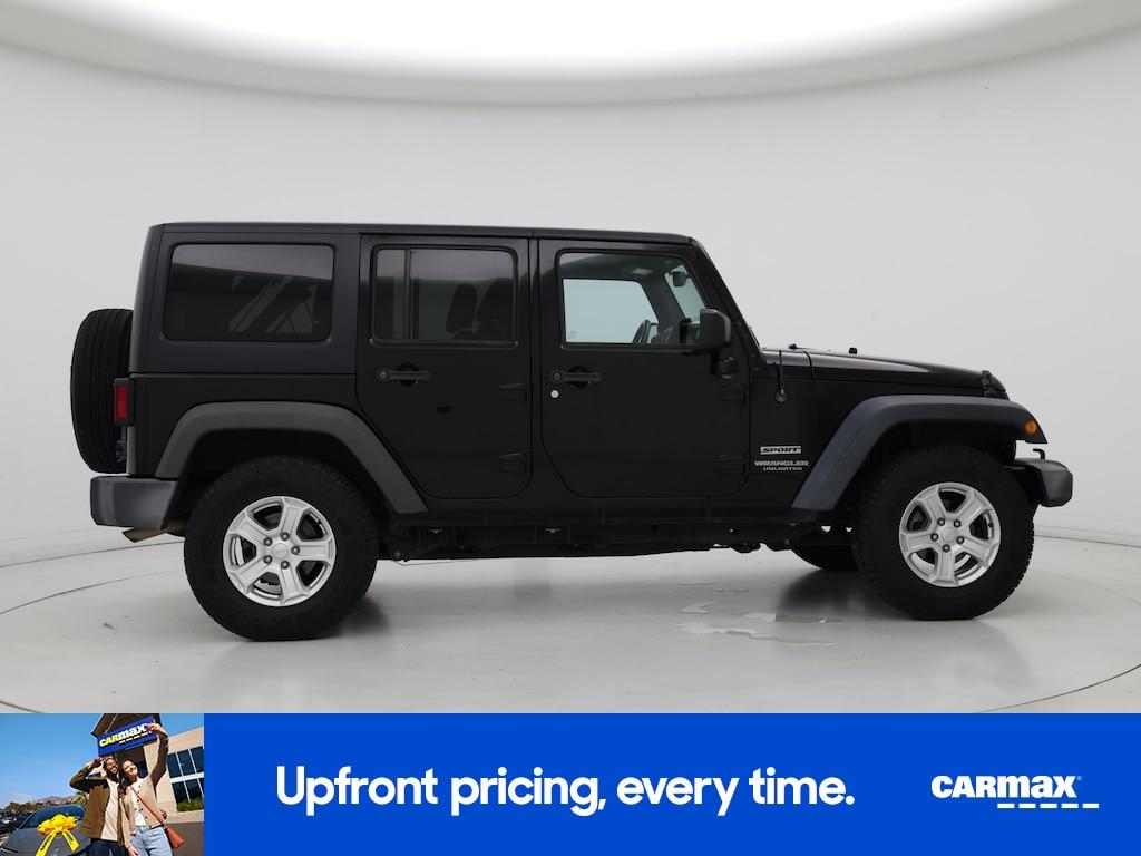 used 2017 Jeep Wrangler car, priced at $21,998