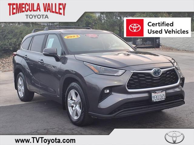 used 2023 Toyota Highlander Hybrid car, priced at $33,492