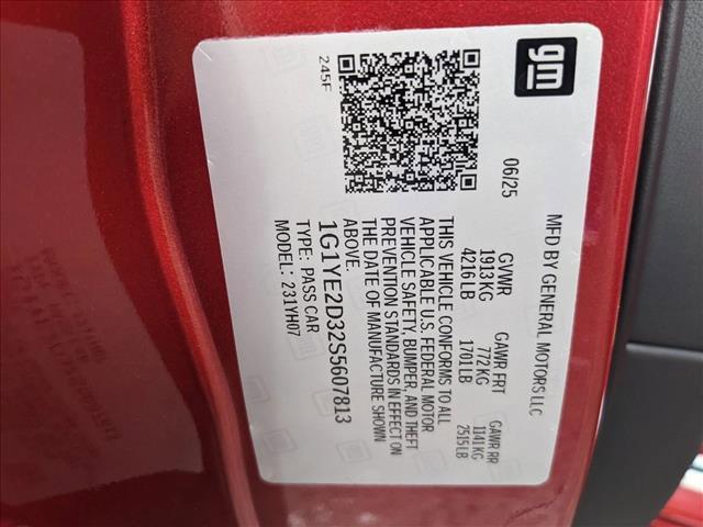 new 2025 Chevrolet Corvette car, priced at $135,350