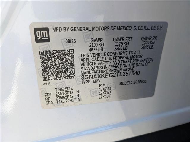 new 2026 Chevrolet Equinox car, priced at $35,695