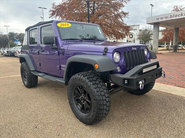 used 2018 Jeep Wrangler JK Unlimited car, priced at $25,995