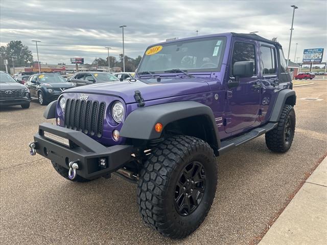 used 2018 Jeep Wrangler JK Unlimited car, priced at $25,995