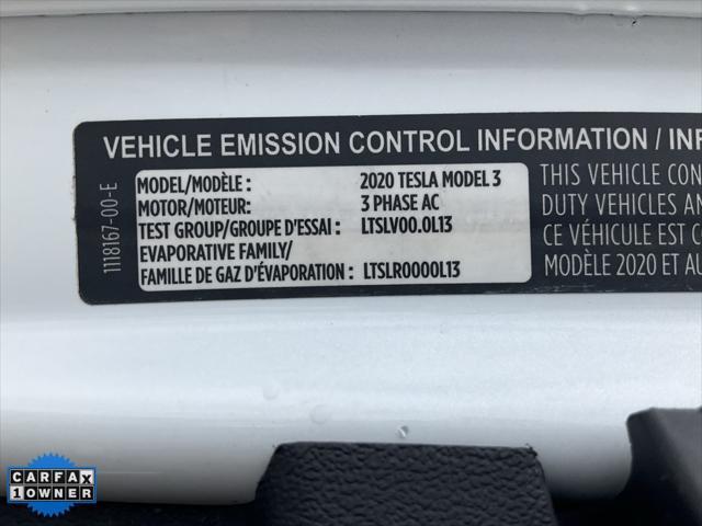 used 2020 Tesla Model 3 car, priced at $14,998