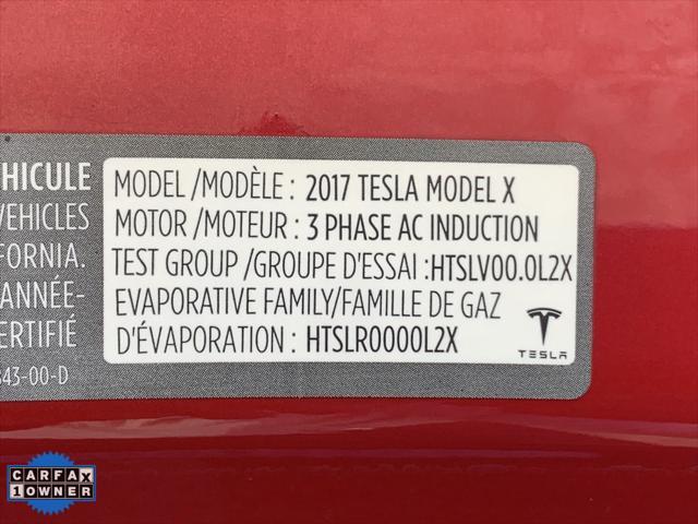 used 2017 Tesla Model X car, priced at $27,998