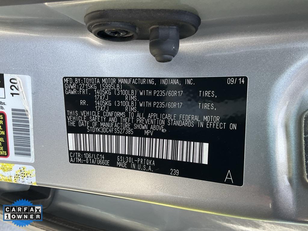 used 2015 Toyota Sienna car, priced at $14,998