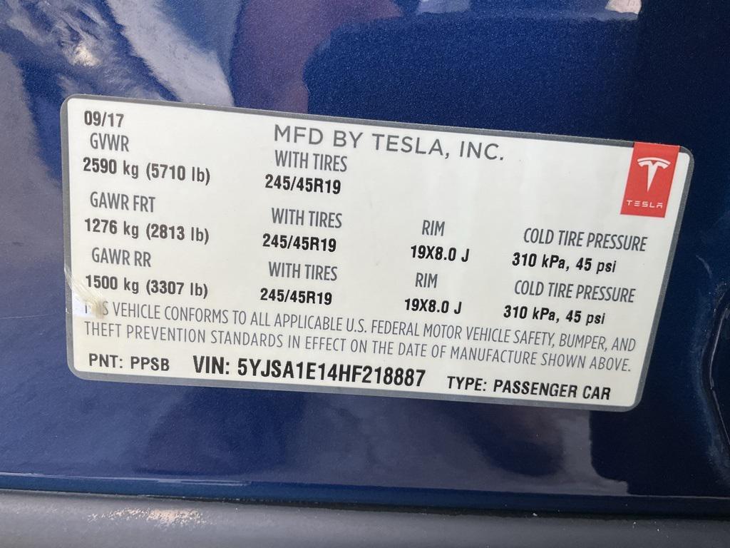 used 2017 Tesla Model S car, priced at $15,998