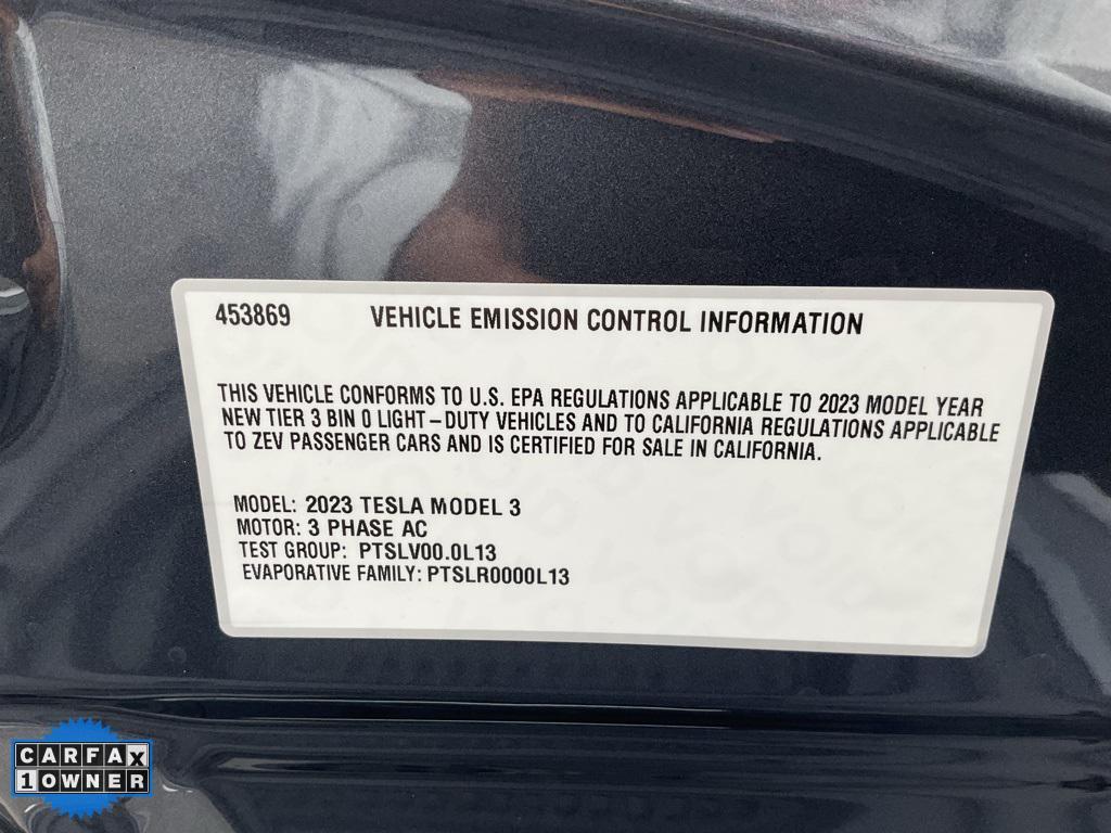 used 2023 Tesla Model 3 car, priced at $17,998