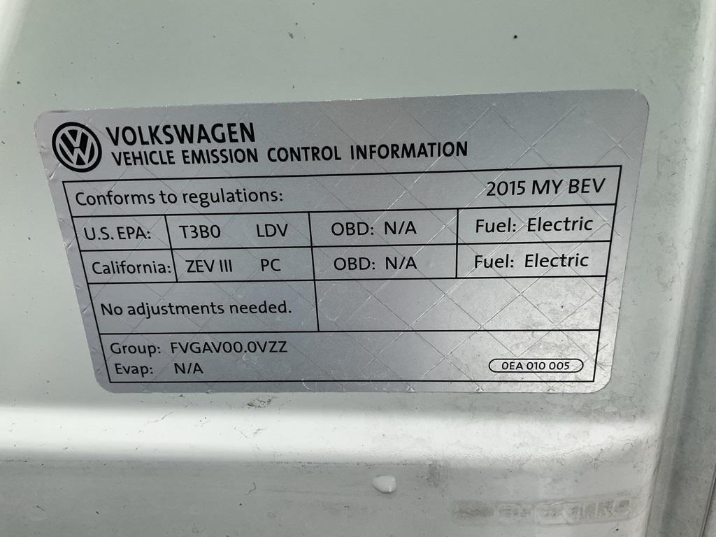 used 2015 Volkswagen e-Golf car, priced at $6,250