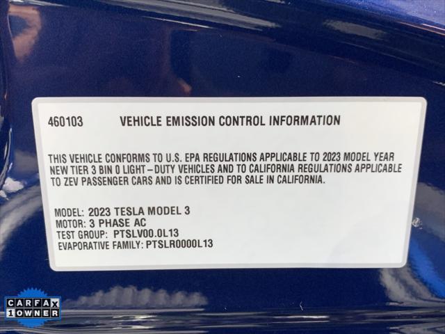 used 2023 Tesla Model 3 car, priced at $21,900