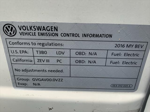 used 2016 Volkswagen e-Golf car, priced at $7,700