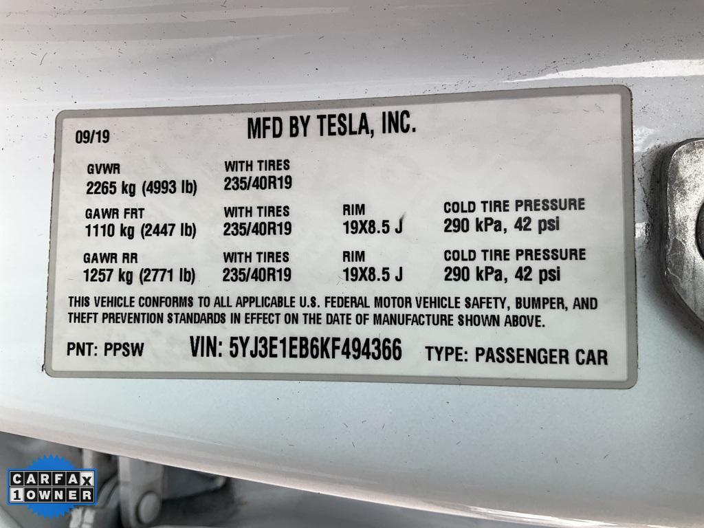 used 2019 Tesla Model 3 car, priced at $13,998