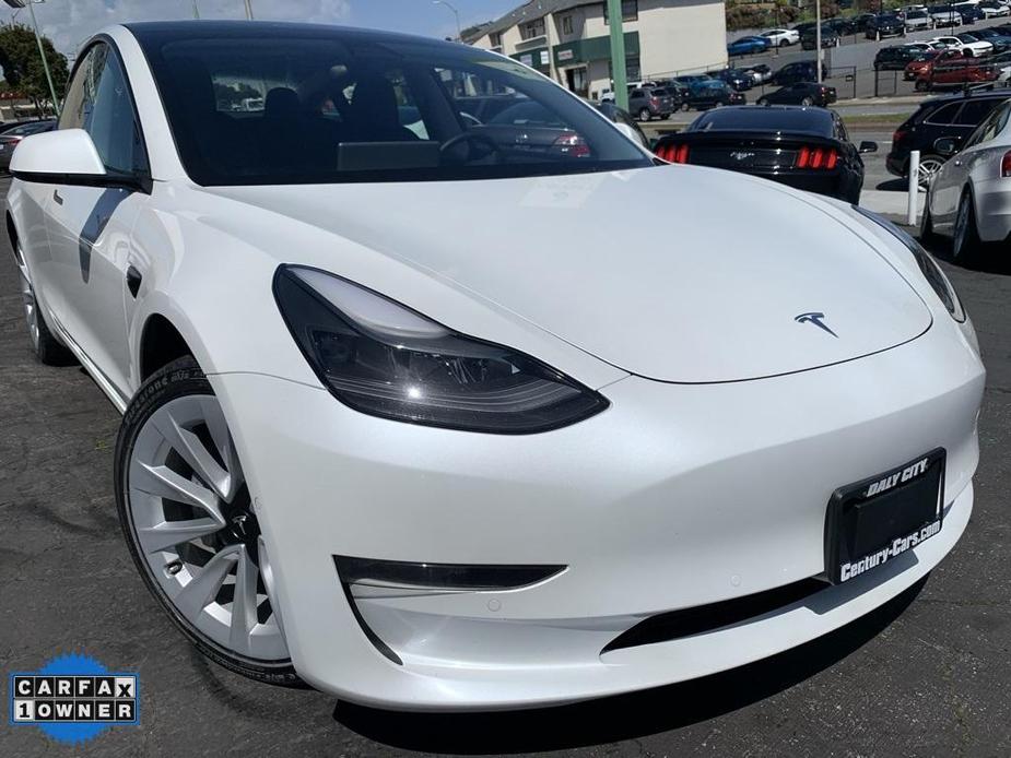 used 2022 Tesla Model 3 car, priced at $21,500